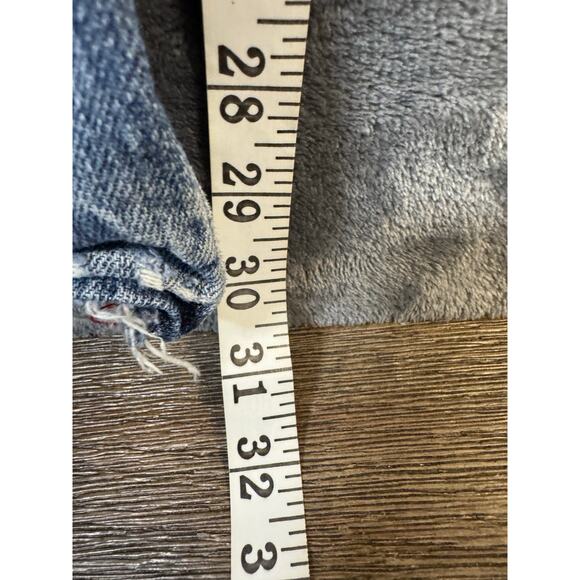 Edwin EX404 Selvedge Distressed Ripped Denim Blue Jeans Men's 36 Made In Japan - Picture 4 of 12